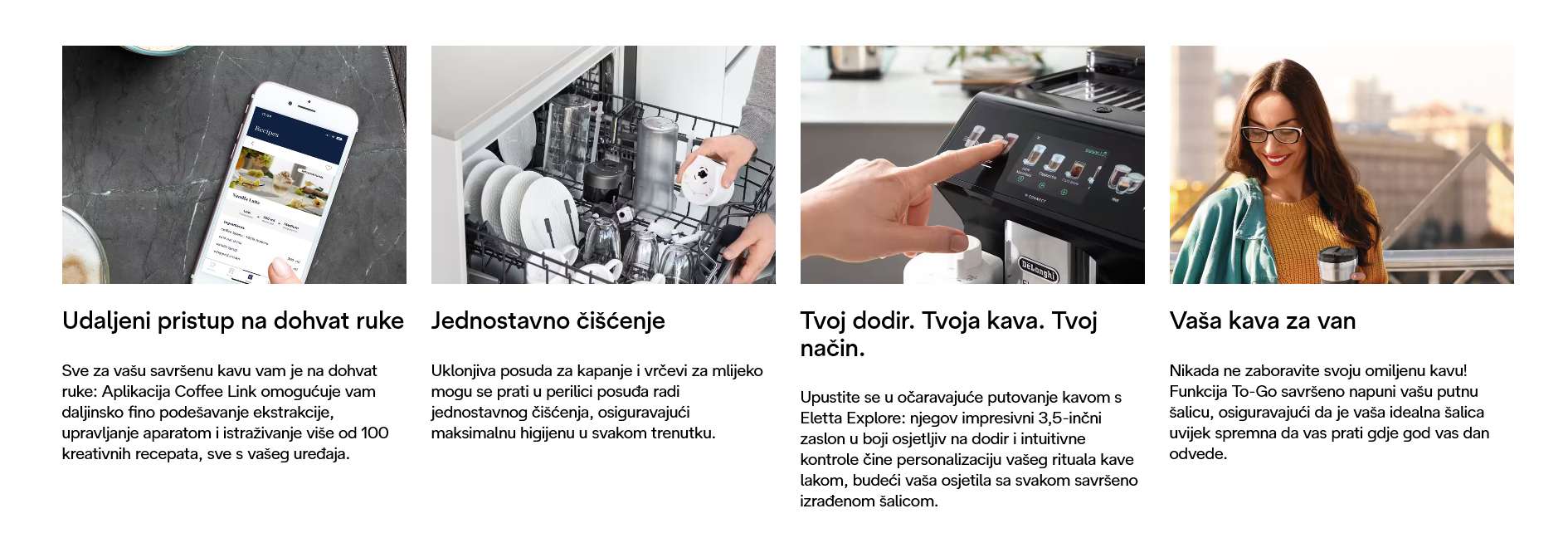 De'Longhi Eletta Explore ECAM450.65.G – automatski aparat za espresso i kavu s vrućim i hladnim napitcima